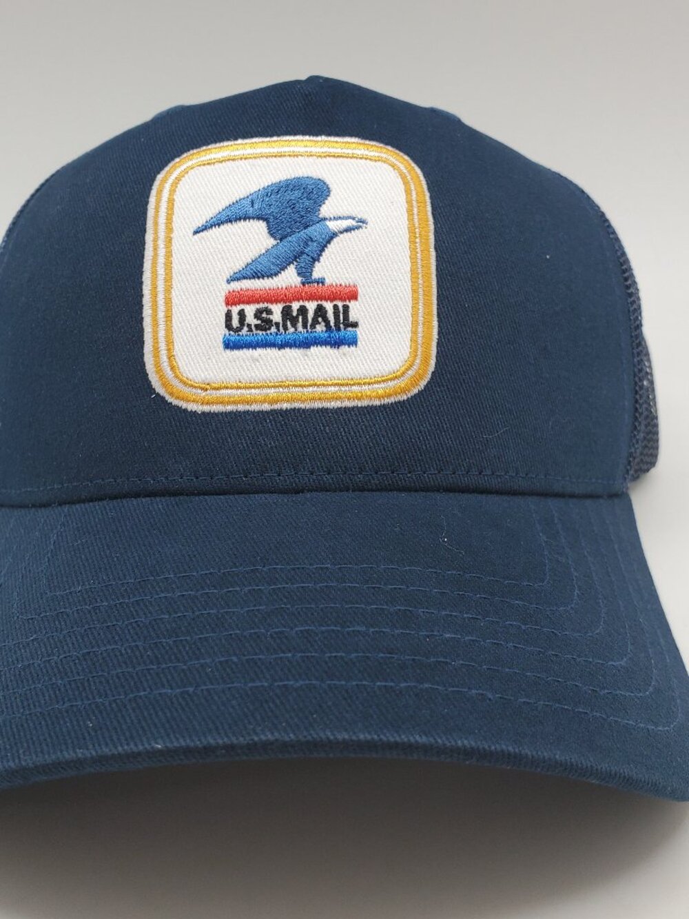 USPS United States Postal Service Logo Trucker Hat Navy Blue Mesh Back Cap NEW